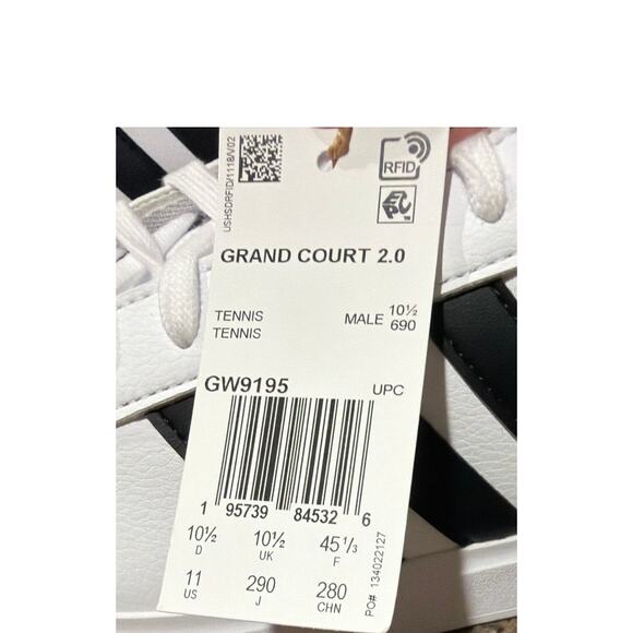 ADIDAS GW9195 Grand Court 2.0 Shoes Mens Size 11 New main image 5